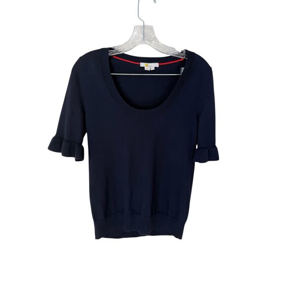 Boden Frill Sleeve Wool Blend Sweater Top Size US 4 - Picture 1 of 5